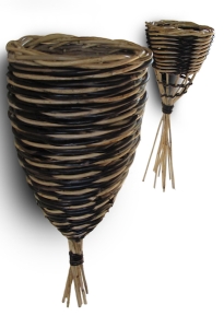 hanging wicker rattan basket for flowers
